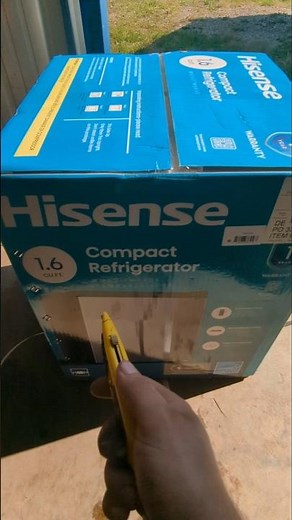This was long overdue Hisense 1.6 cu ft mini fridge #unboxing #minifridge #college #dorm #shorts
