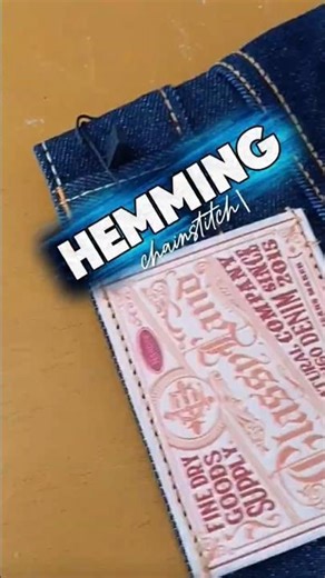 #shorts #shortvideo #denimhead #chainstitch #hemming #jeans #downsize #upsize
