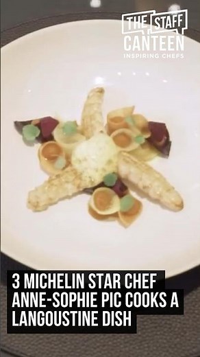 3 Michelin star chef Anne-Sophie Pic cooks Berlingots, langoustine, and white mille fouille recipes