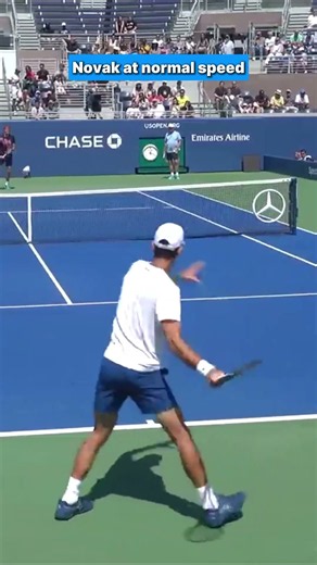 The racket Novak plays isn't the one on our wall. Under the paint it's a pro stock based on a mould