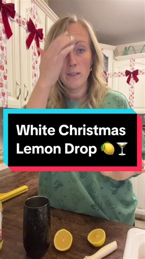 Delicious White Christmas Lemon Drop Cocktail Recipe