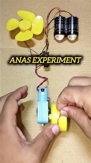 Running a Metal Gear Motor Powering Into Two Bike Fog Light and DC FanMotor #dcmotor #youtubeshorts