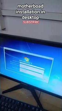 Motherboard and windows installation in desktop #shorts #shortvideo #shortsvideo