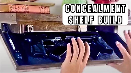 Hidden in plain sight: Full concealment shelf build