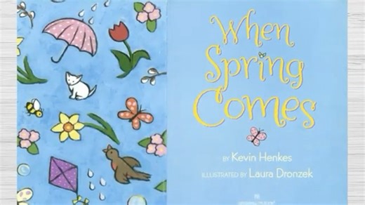 英文童书绘本共读～～When Spring Comes by kevin henkes