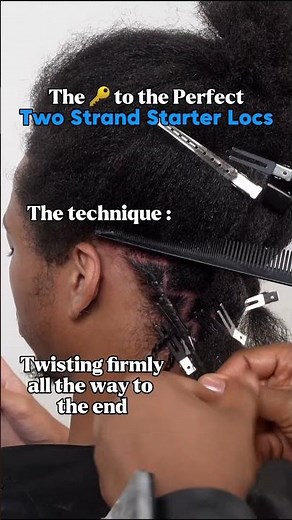 Two Strand Starter Locs: The Technique That Changes Everything #locs #hairstyle #technique