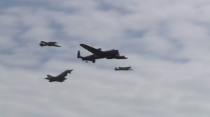 RAF Coningsby held its Families Day, 22 July 2016, and we had Sgt Andy Benson out capturing plenty of video footage for us to share throughout this week. First up is Battle of Britain Memorial Flight (Official) Lancaster, Spitfire and Hurricane with Station Commander Group Captain Jez Attridge completing the formation with a Typhoon FGR4. Cpl Phil Major. | Royal Air Force Coningsby