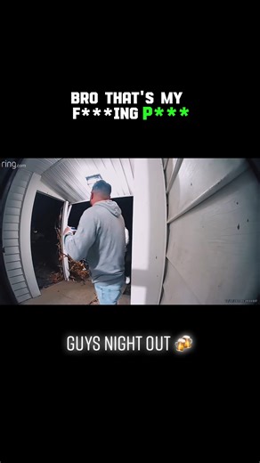 Coming home after a night out with the boyz 😂​🍺 #nightoutwithfriends #menbelike #drunkdrunk #ringseries #doorbellcamera #reels | Derek Lipp