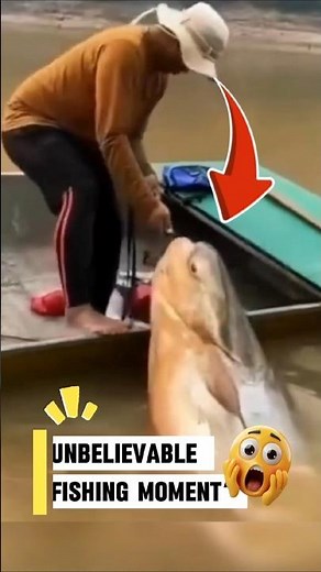 Solo Fisherman Catches a Giant River Monster All by Himself! 😱 | Unbelievable Fishing Moment #shorts