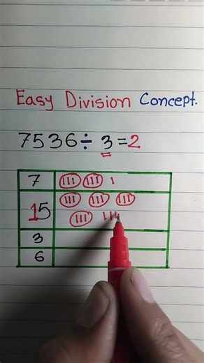 🔰 Easy way Division math solving for beginner level. #maths #division