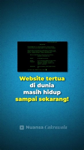 Website tertua di dunia masih hidup sampai sekarang 😳 #kamuharustahu