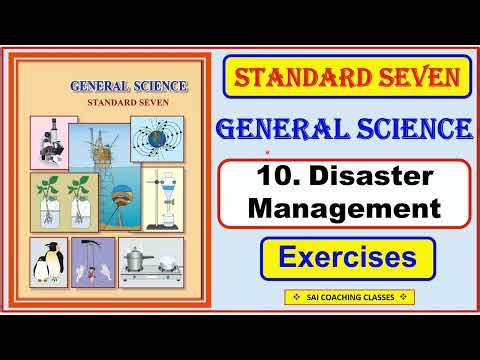 Disaster management Exercise Question answer class 7 Maharashtra state board Science Std 7