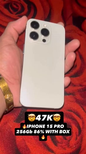‎✨محمد🤍‎ on Instagram: "📲89772 03760 📱✨ iPhone 15 Pro – 256GB | Desert Titanium | Premium Deal ✨📱 🔥 Model: iPhone 15 Pro 💾 Storage: 256GB 🎨 Color: Desert Titanium 🤎 📦 Accessories: Comes with original box ✅ Condition Details: 🔋 Battery Health – 86% (Good backup & smooth performance) 📱 Face ID – Perfectly Working 🌈 True Tone – Working Properly 🔧 Battery – Original 🖥️ Display – Premium Quality Replaced (Excellent clarity & touch response) ⚙️ Overall – Fully functional, smooth performa