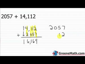 Pre-Algebra Lesson #7 Vertical Addition | Multi-Digit Addition with Carrying/Regrouping