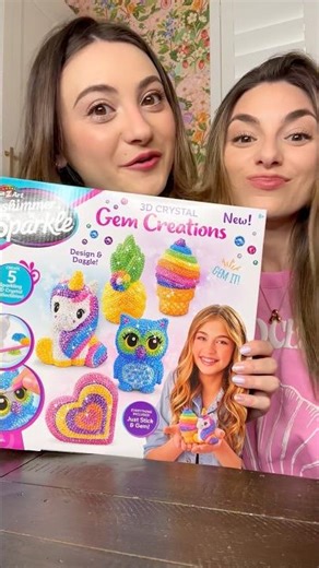 We swap 3D Crystal Gem Creations! ‪@buycrazart‬ So satisfying and relaxing! #crazart #ad #crystalart