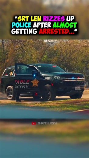 SRT LEN RIZZES UP A COP!? #srtlen #bmw #hellcat #clips #streamer #cars