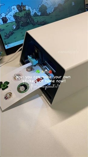 🖨 all-in-one sticker & cutter machine #aesthetic #liene #stickermaker #journaling #ereader