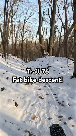 Trail 76 fat bike descent. #fatbike