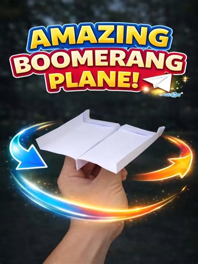 How to Make an Amazing Boomerang Plane ✈️ | Easy Paper Plane #Shorts
