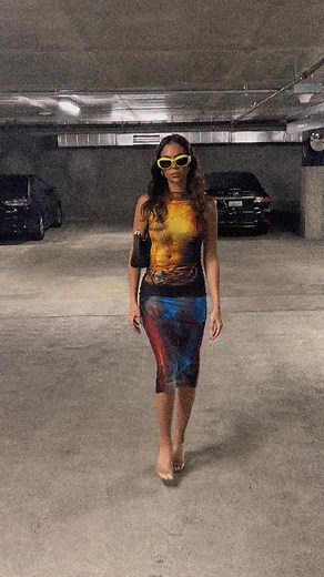 Fashion Pose in Parking Garage: Stylish Outfit Ideas