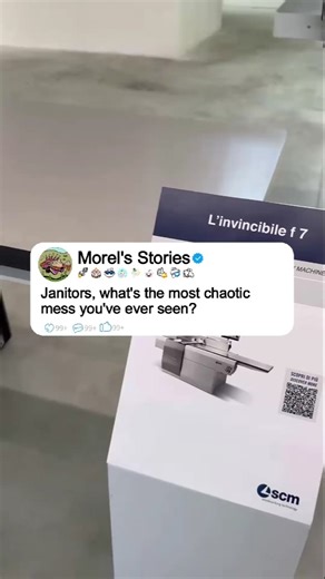 Janitors,what's the most chaotic mess you've ever seen? #shorts #story #reddit