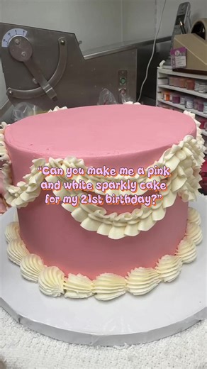 We’re obsessed with how this custom cake turned out! The sparkles 🤩 Need a custom cake for your next birthday or event? Give us a call! 💜 📍 Mullica Hill, NJ (South Jersey) #njbakery #southjerseybakery #viralbakery #njcustomcakes #cakedecorating