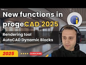 👉New functions in progeCAD 2025 | Rendering tool | AutoCAD Dynamic Blocks | Lifetime License