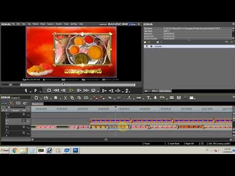 EDIUS Editing Tutorials / All Video Clips Single click To Edite / Edius 5,6,7,8,9, / Telugu / how to