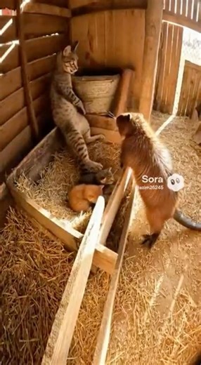 🐾 Cat vs Otter: The Fiercest 10 Seconds Ever! #shortvideo #viralvideo #fypシ #CatVsOtter #RealFight