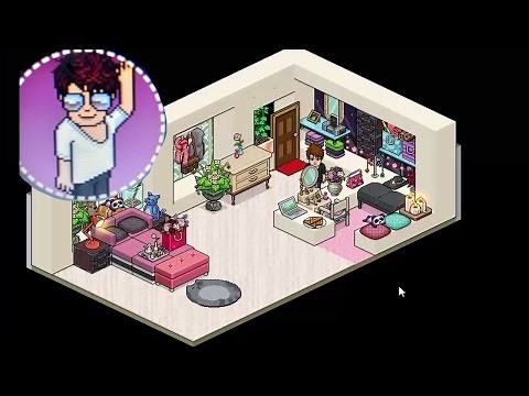 Como fazer um quarto de menina no habbo!
