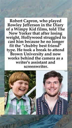 Robert Capron Says Losing Weight Made Hollywood Couldn't Quite Peg Me #RobertCapron #RowleyJefferson