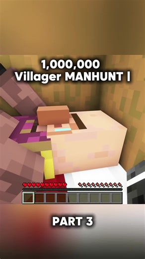 1,000,000 Villager Manhunt part 3 #minecraft #fyp #minecrafttutorial #viral #grox