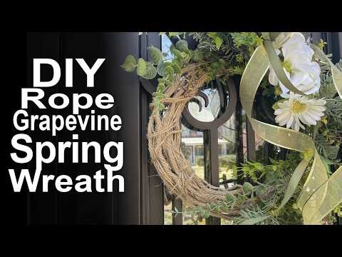 Beautiful Spring Wreath | DIY Grapevine Base Technique