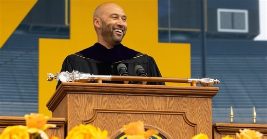 Derek Jeter delivered the commencement speech at Michigan: Here's what he said