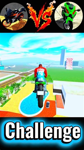 😰 Zx10r Vs KTM 😱 || Indian bike driving 3d 🤯 | Challenge 🤯 #shorts #shortsfeed