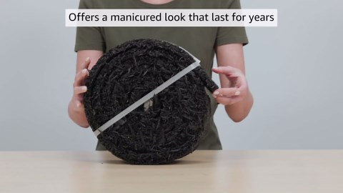 Permanent Mulch Recycled Rubber Border - 10 Feet Long x 4.5 Inches Wide | Weed Deterrent | Easy Install | Scatter-Proof | Landscaping | Paths | Eco-Friendly Design