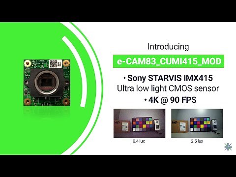 4K Sony STARVIS IMX415 Low Light MIPI Camera Module | Streaming 4K @ 90fps | e-con Systems