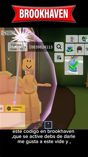 este codigo id si sirve en brookhaven 🏡 rp roblox id codes outfits 3d #roblox #brookhaven #shorts