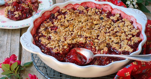 Crumble aux fruits rouges