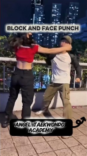Block & Face Punch Combo 🔥 | Fastest Defence Attack #martialarts #karate #taekwondo #yt #shortsviral