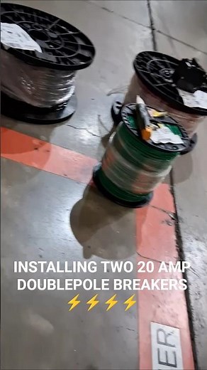Installing 20 Amp Double Pole Breakers