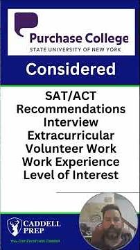 How to get accepted to SUNY Purchase College