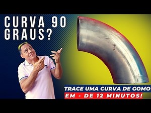 ✅ Como traçar uma curva de gomo 90 graus passo a passo