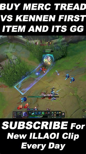 ILLAOI MAKES KENNEN FIGHTS LOOK EASY WITH MERCURY #Illaoi #LeagueOfLegends #Kennen#TopLane#LOLShorts