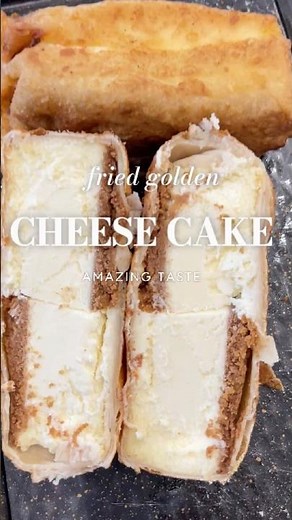 Fried Cheesecake That Melts in Your Mouth 🤤🔥 #cheesecake