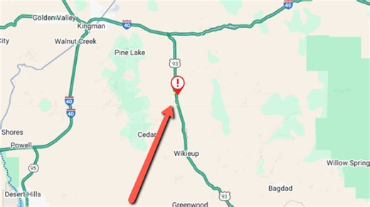 US 93 reopens between Phoenix, Kingman after crash