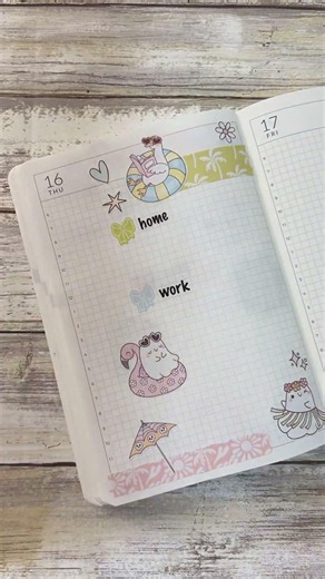 Setting up my planner for the week