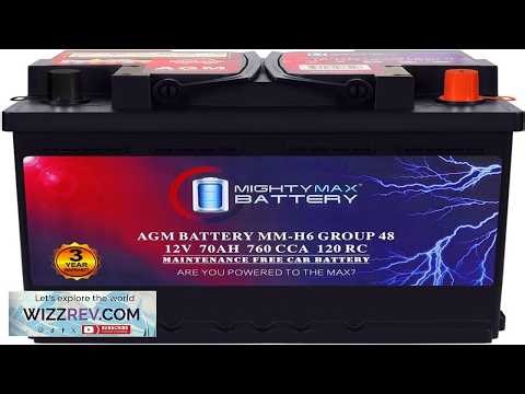 Mighty Max Battery MM H6 Start and Stop Car BCI Group Size 48