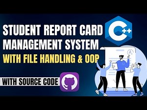 Student Report Card Management System With File Handling & OOP In C++ | with source code |Urdu/Hindi