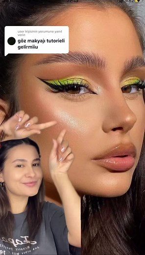 @user adlı kullanıcıya cevap veriliyor çok beğendiniz çok teşekkür ederim 🥹🫶🏻💚 tutorial geldiii isterseniz detaylı da anlatırım😍 #makeupsenna #makyajvideolari #makeuptutorial